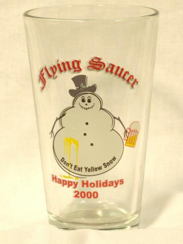 2000 Christmas Glass - Don't Eat Yellow Snow