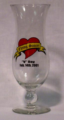 2001 Valentine's Day - Heart on hurricane glass